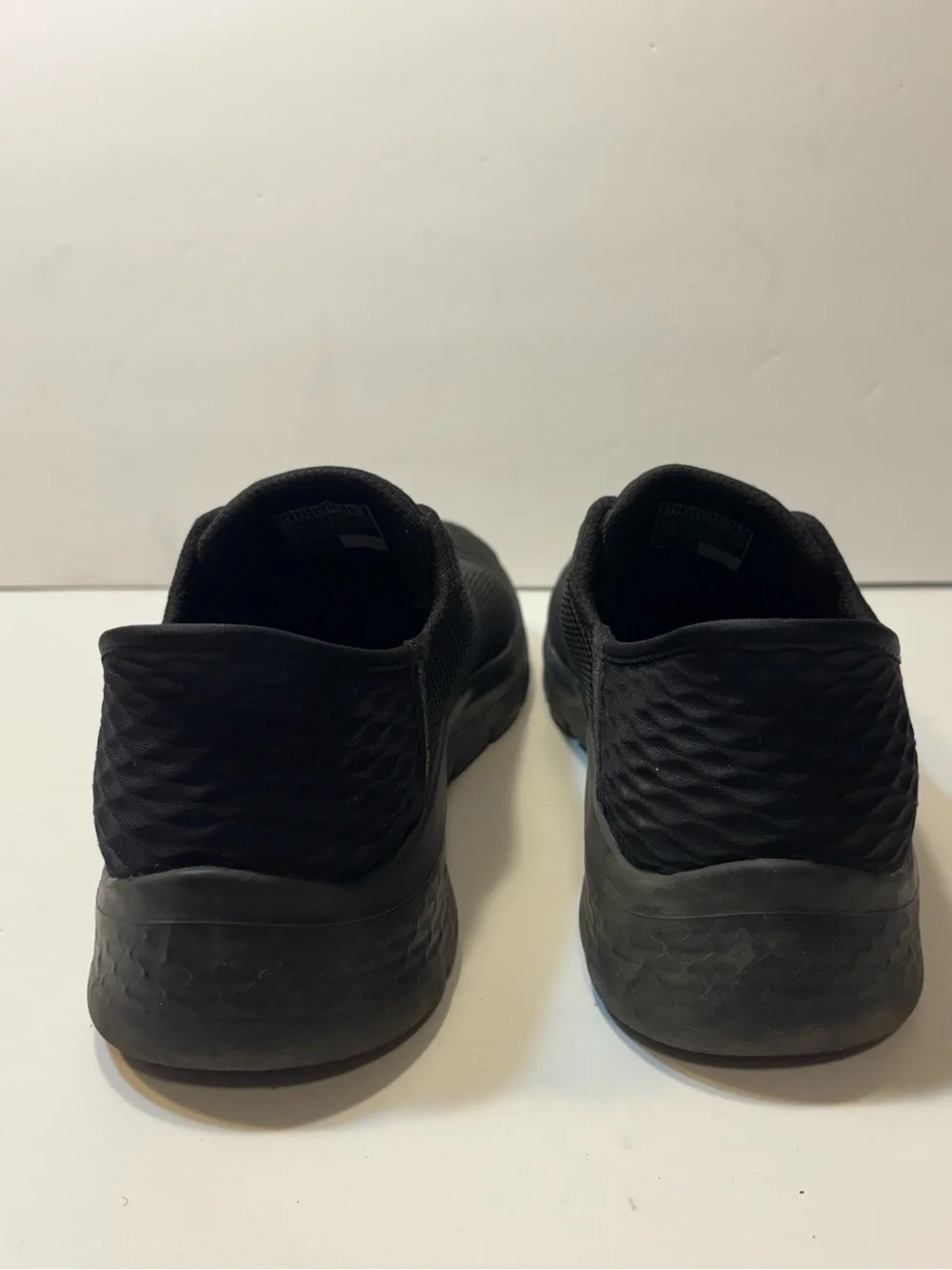 Skechers Men's All-Black Slip-On Mesh Sneakers
